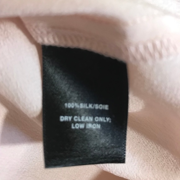 Lafayette 148 Baby Pink Silk Button Down Blouse - Picture 5 of 5